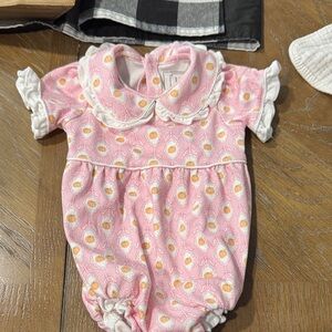 Charming Pink and White Baby Bodysuit